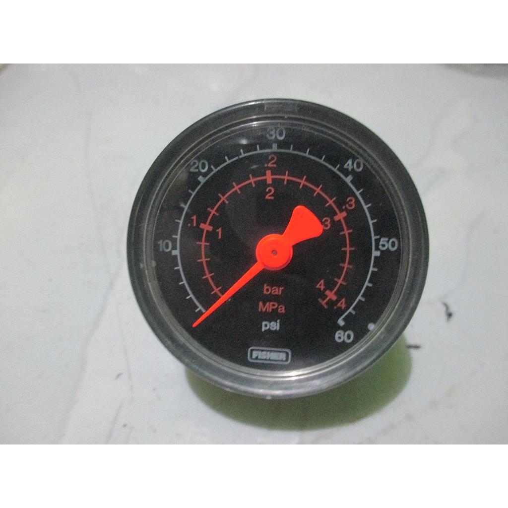 Pressure Gauge 60 PSI, Connection: 1/8 NPT, Dial 1-3/4", Fisher