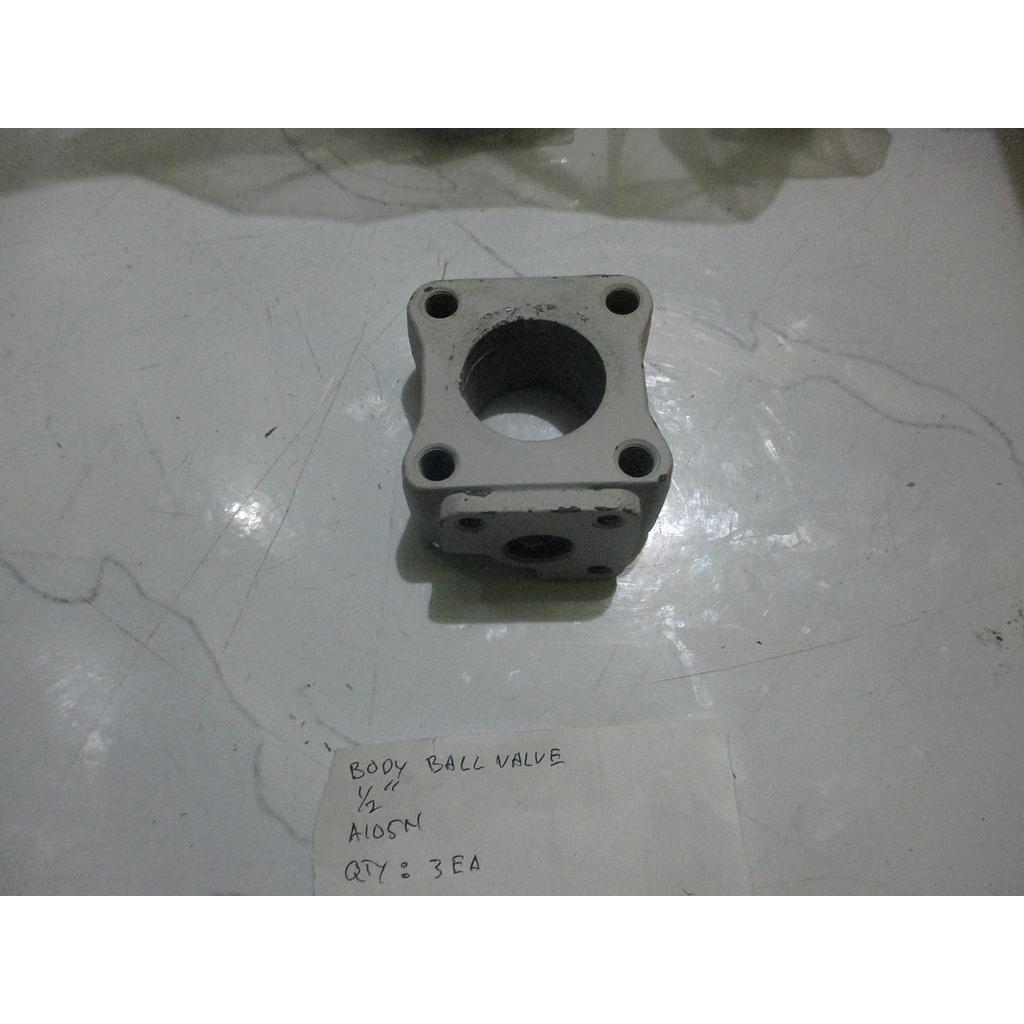 Body Ball Valve Size 1/2" 3000 WOG, Material: A105N