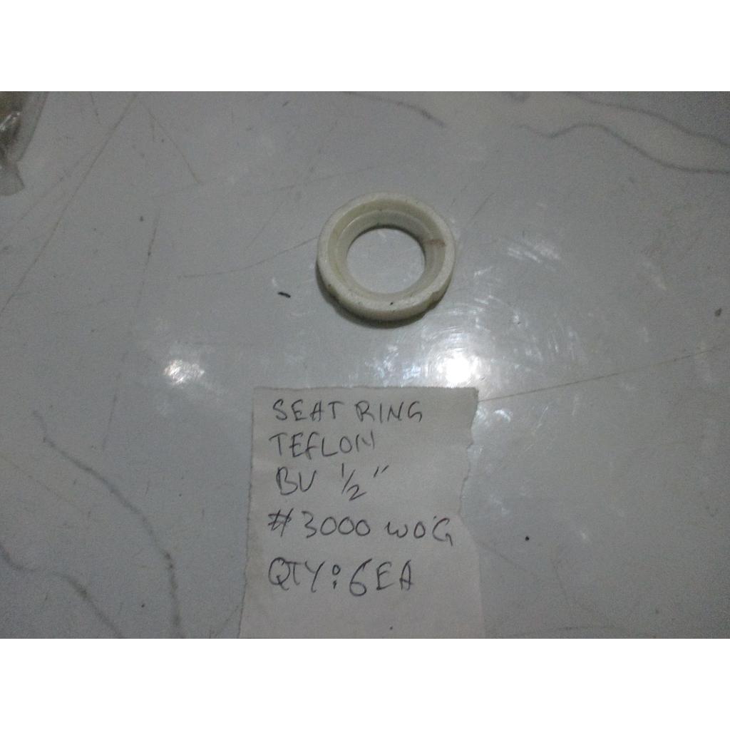 Seat Ring Teflon Ball Valve 1/2" 3000 WOG