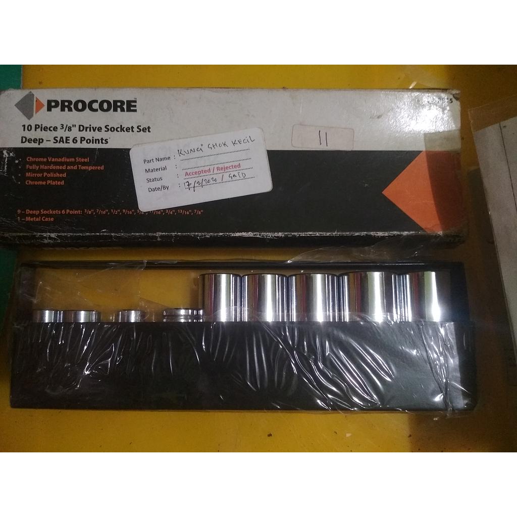 Kunci Shock PROCORE, Size: 3/8", 7/16", 1/2", 9/16, 5/8", 11/16", 3/4", 13/16", 7/8"