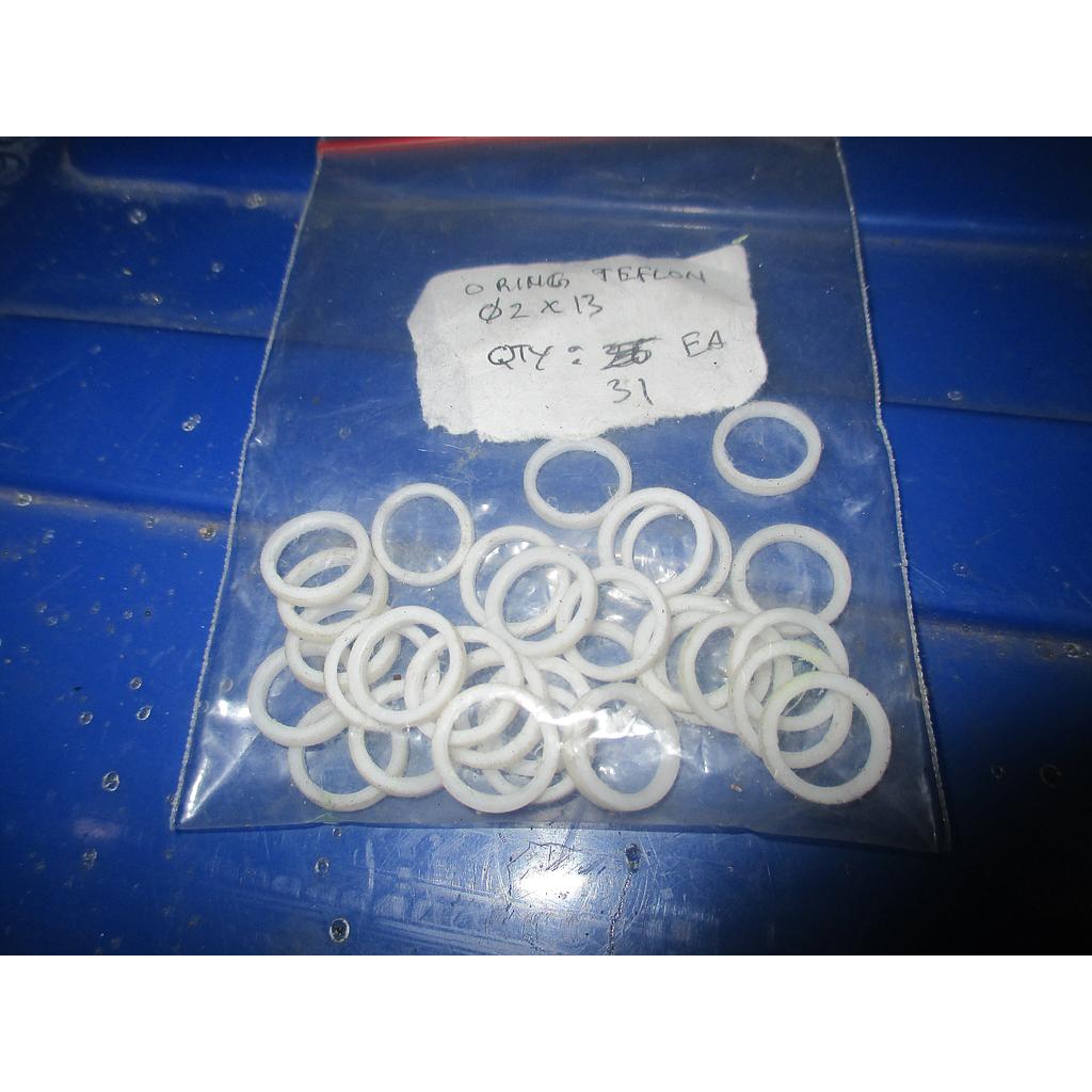 Seal O Ring Teflon; Size: Diameter 2mm x 13mm