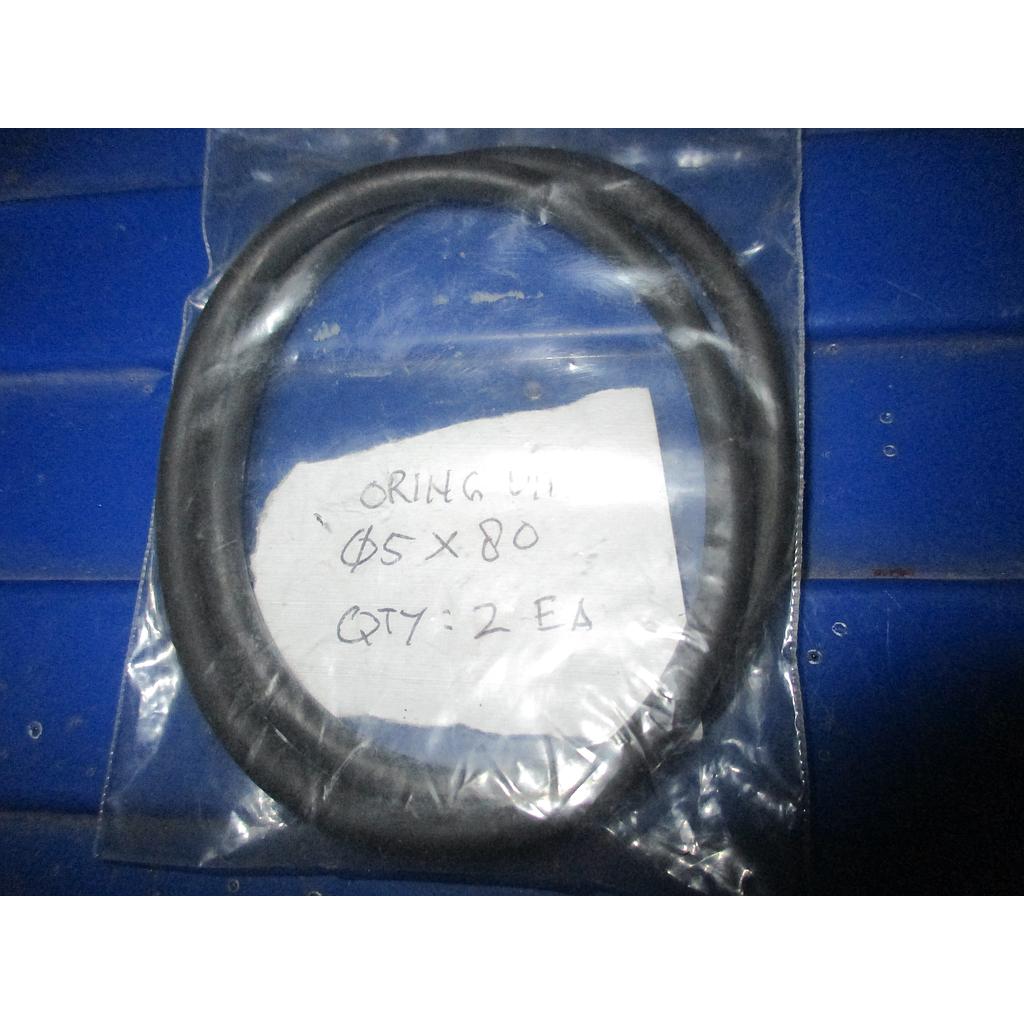 Seal O Ring Viton; Dia 5mm x 80mm