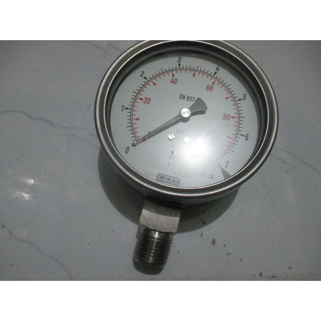 Test Gauge 100 PSI, SST316L, Brand WIKA