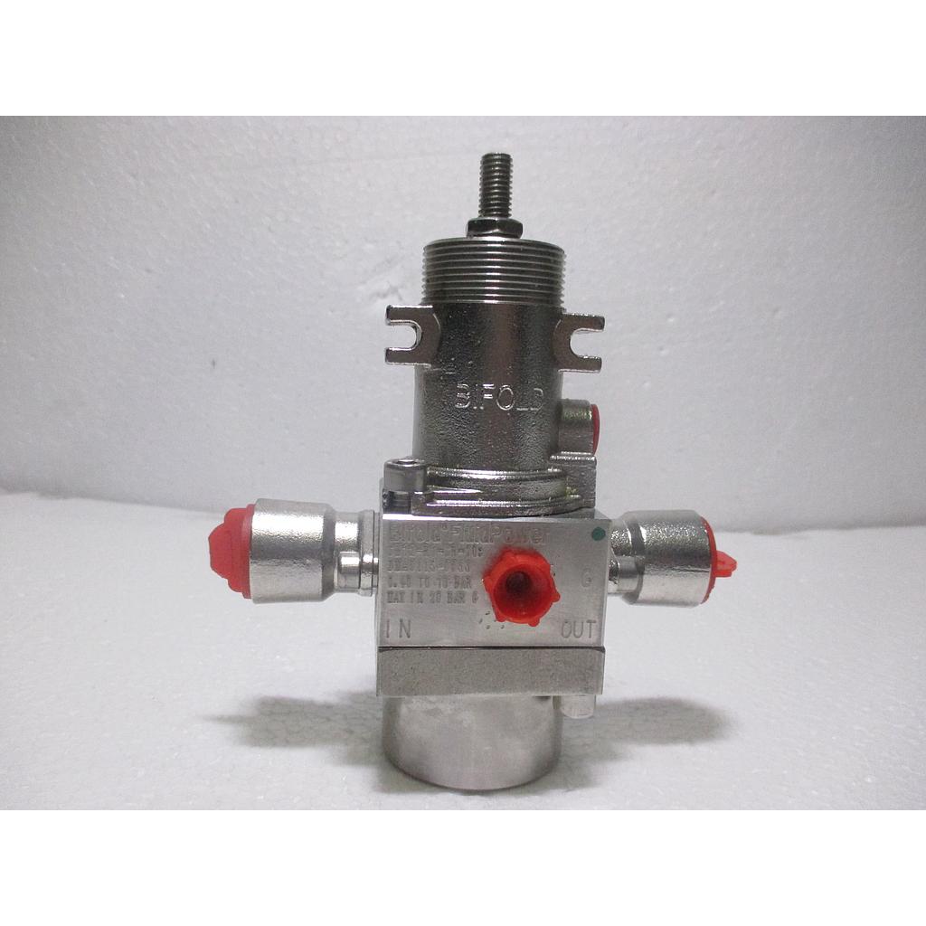 Bi Fold Fluid Power, Pressure Range: 0,40 to 10 BAR, Max in 20 Bar, Body Material : 316 L