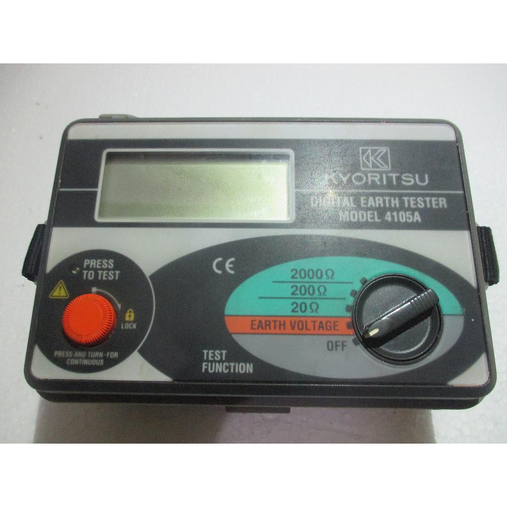 Digital Earth Tester, Model 4105A, Brand Kyoritsu