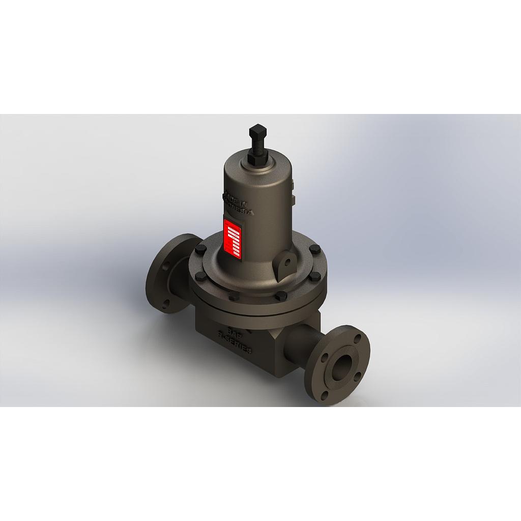 BOMITEM; 100544; Item 1;  REG; BAP R-SERIES [RA95]; 1/2" ANSI 300#RF ASTM A216-WCB; 316 SST Port; Spring Range 15 to 30 psig 