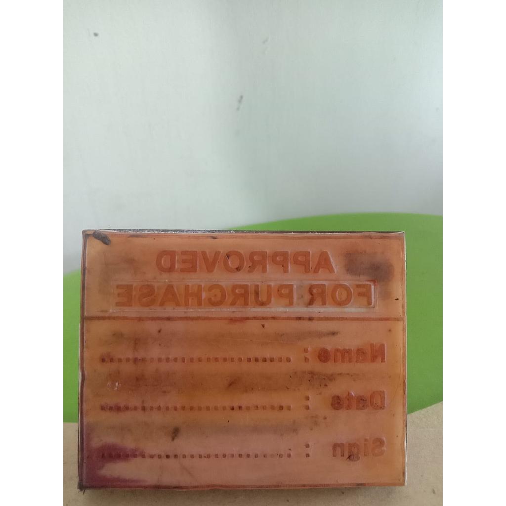 Stampel Aproved For Purchase 