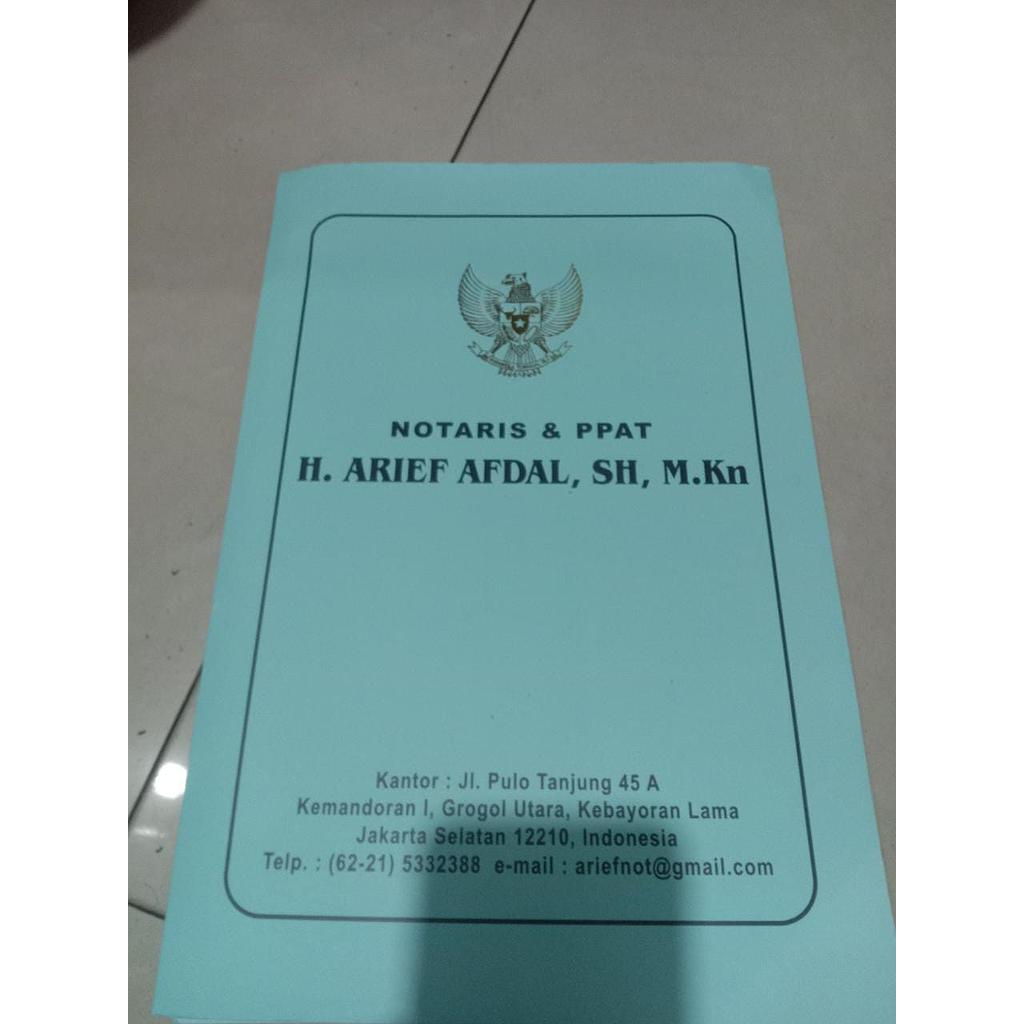 Dokumen Legalitas Perusahaan, Map Warna Hijau 