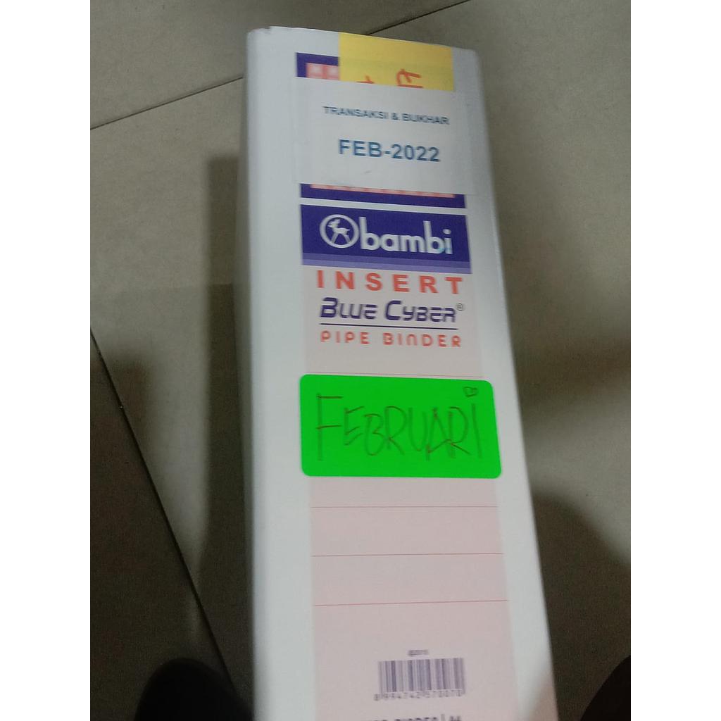 Dokumen Transaksi Dan Bukhar Februari, Binder Warna Putih 