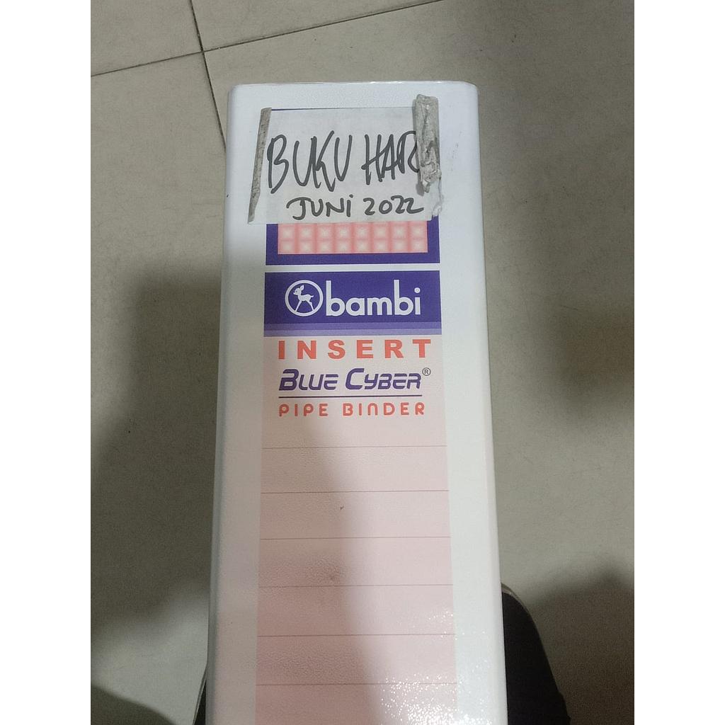 Dokumen Transaksi Dan Bukhar Juni, Binder Warna Putih 