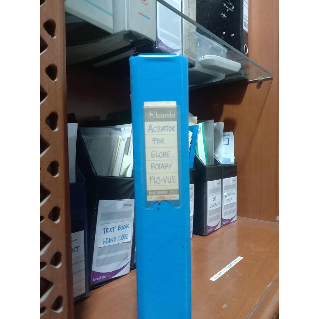 Dokumen Actuator For Globe Rotary FLO-VUE, Binder Warna Biru