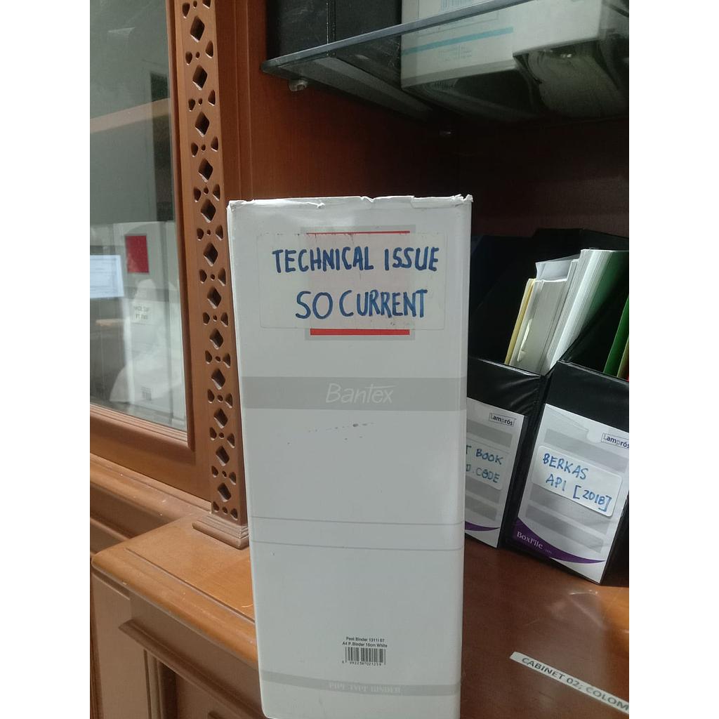 Dokumen Documen Technical Issue SO Current, Binder Warna Putih