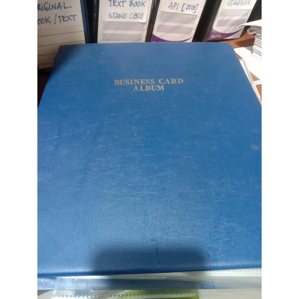 Business Card Album, Binder Warna Biru 