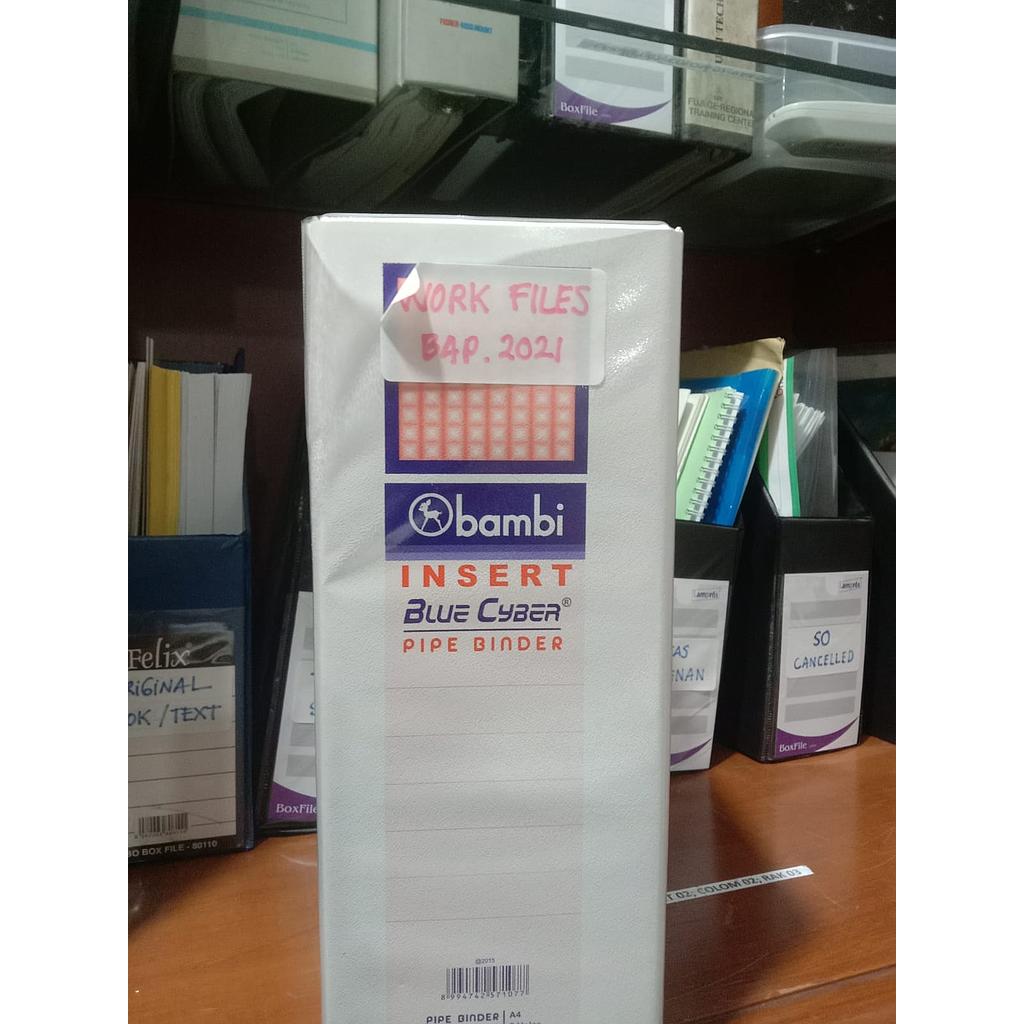 Dokumen Work Files BAP.2021, Binder warna Putih 