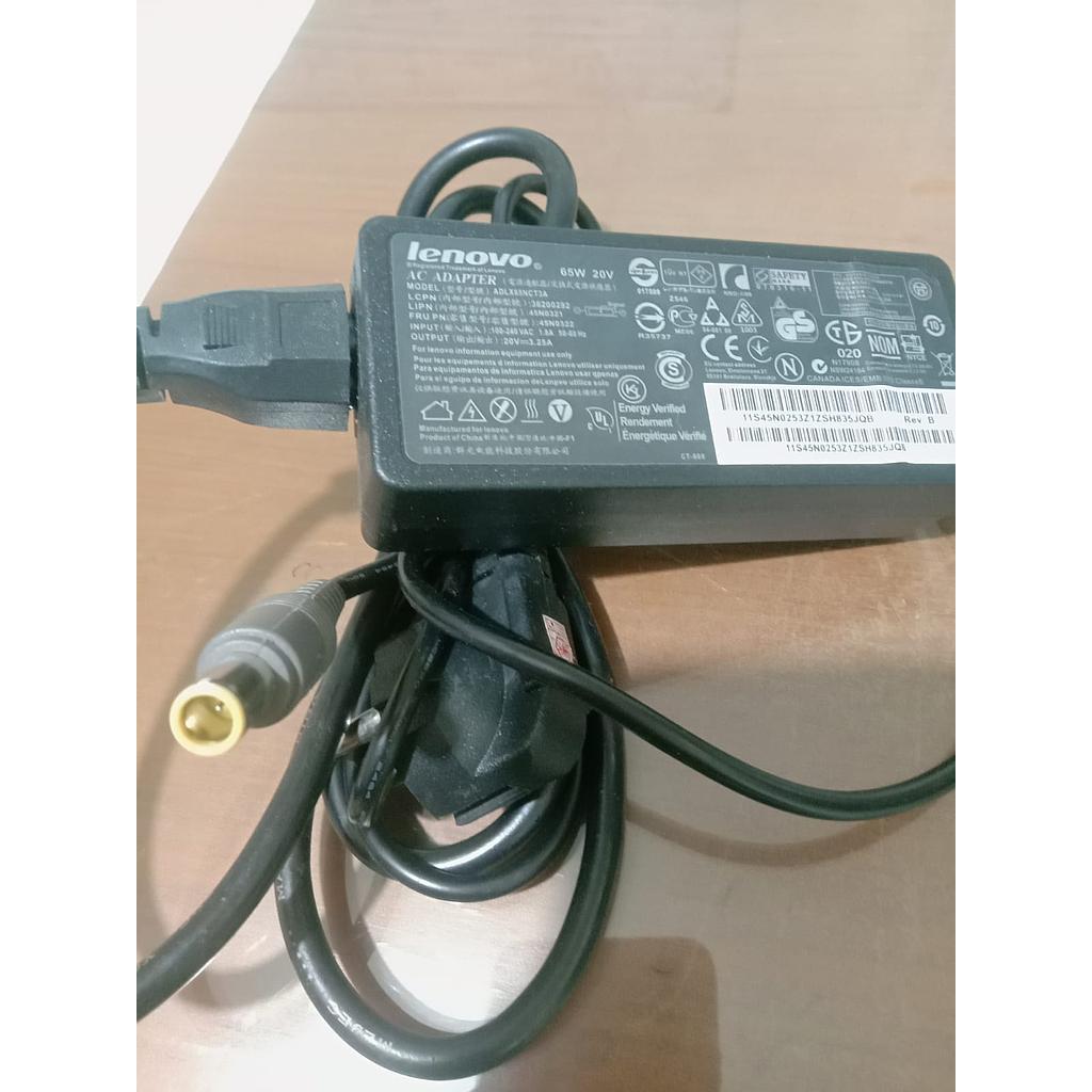 Adaptor Charger Lenovo, Model ADLX65NCT3A 