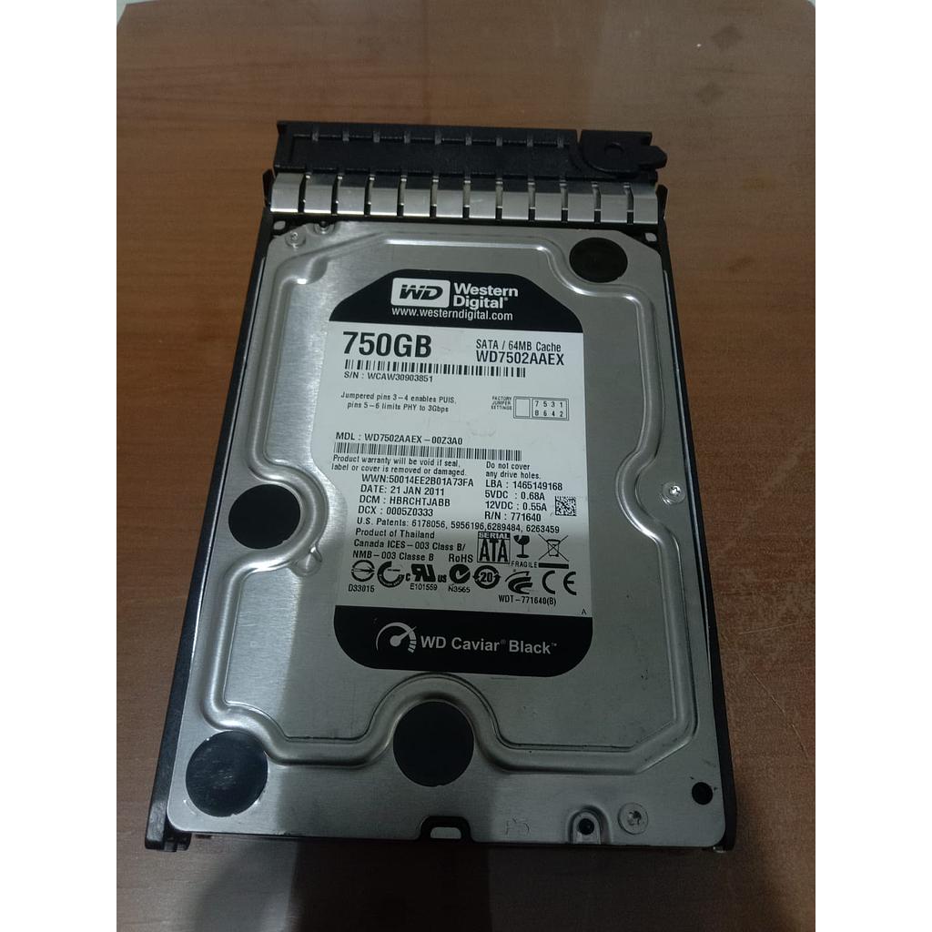 Hardisk Internal 750 GB, SATA/64MB, Cache WD750HAEX
