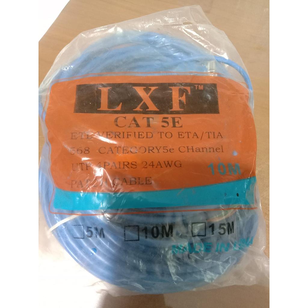 CAT 5E.ETL Verified To ETA/TIA, 568 Category 5e CHannel, UTP 4 Pairs 24 AWG, Patch Cable 10m 