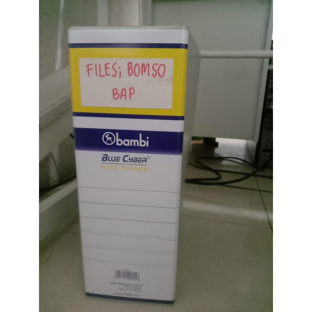 Dokumen Bomso BAP, Binder Warna Putih 