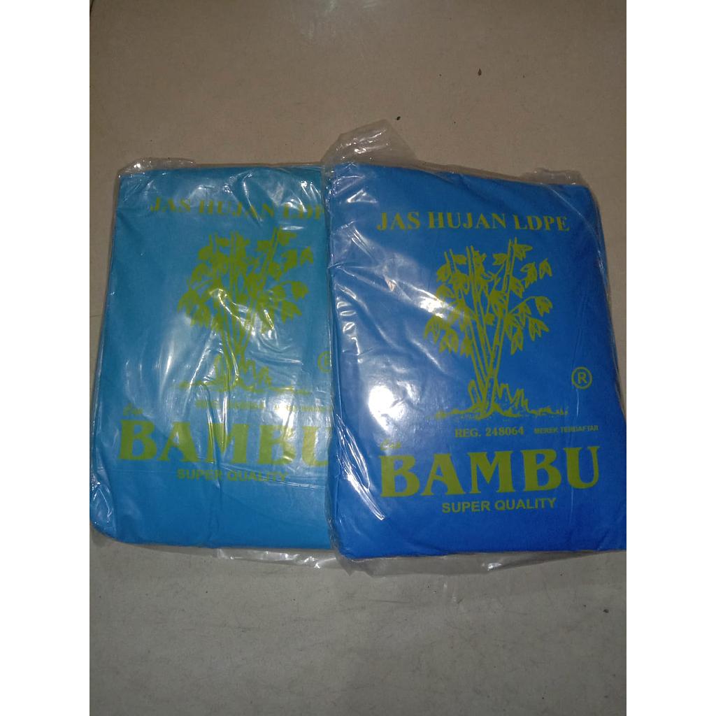 Jas Hujan LDPE Cap Bambu 