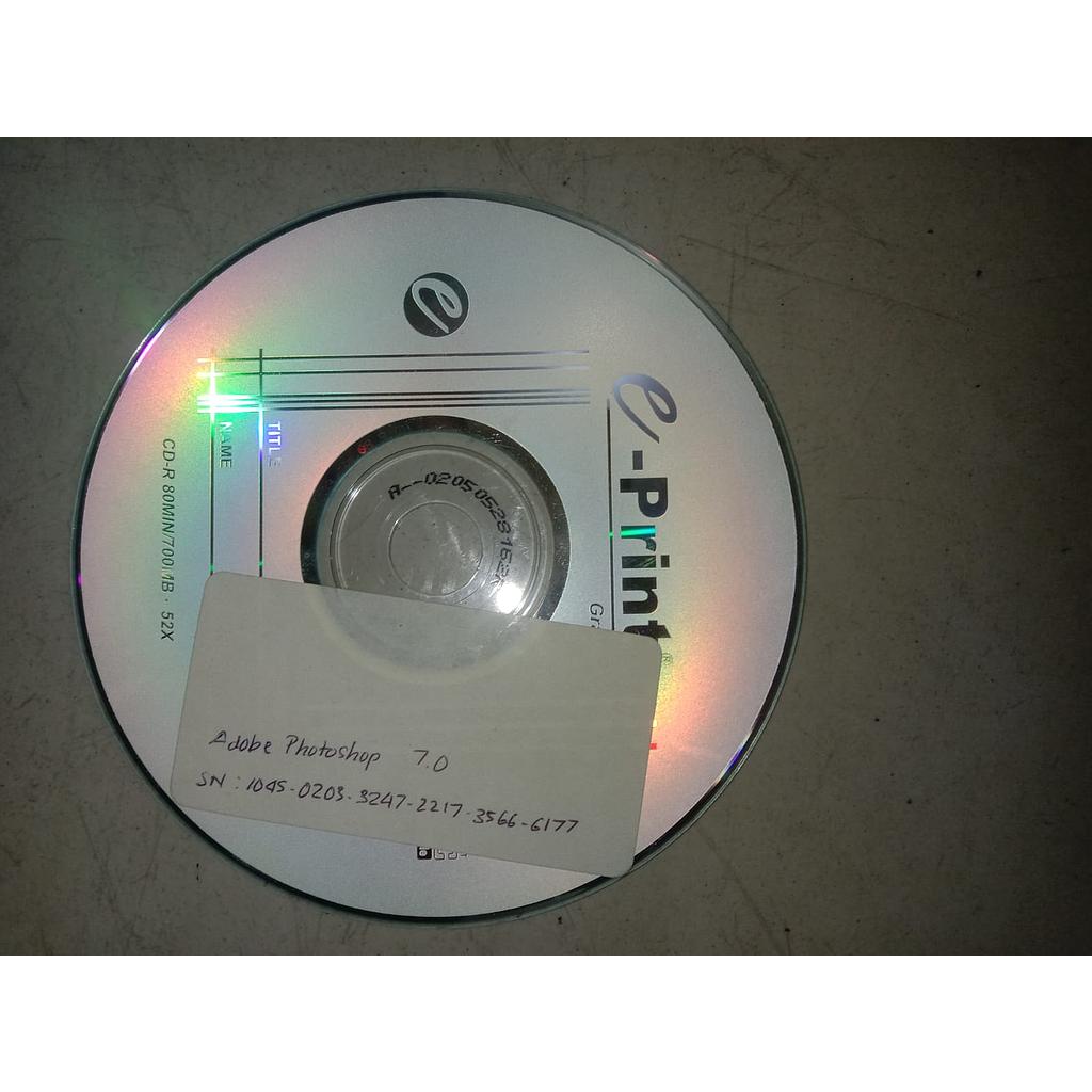CD Adobe Photoshop 7.0