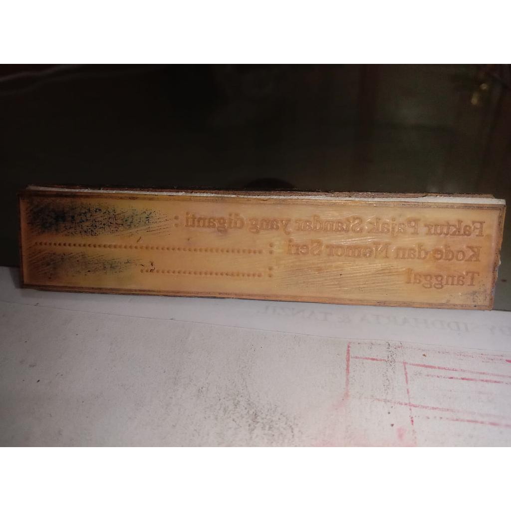 Stampel Faktur Pajak Standart Yang Diganti