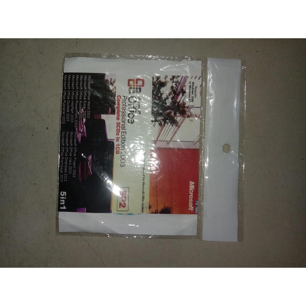 CD Microsoft Office Profesional Edition 2003 