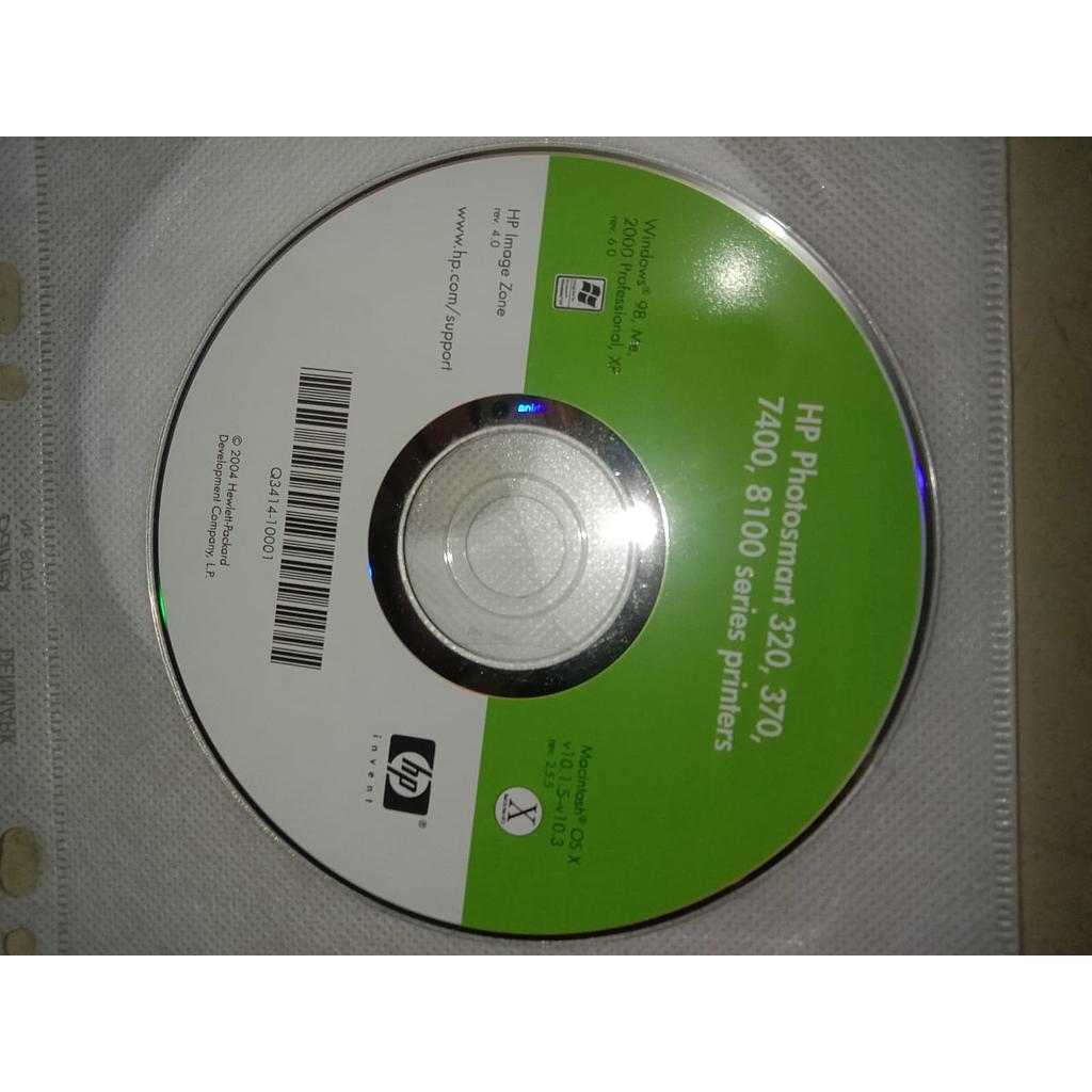 CD HP Photosmart 320, 370, 7400, 8100 Series Printers 