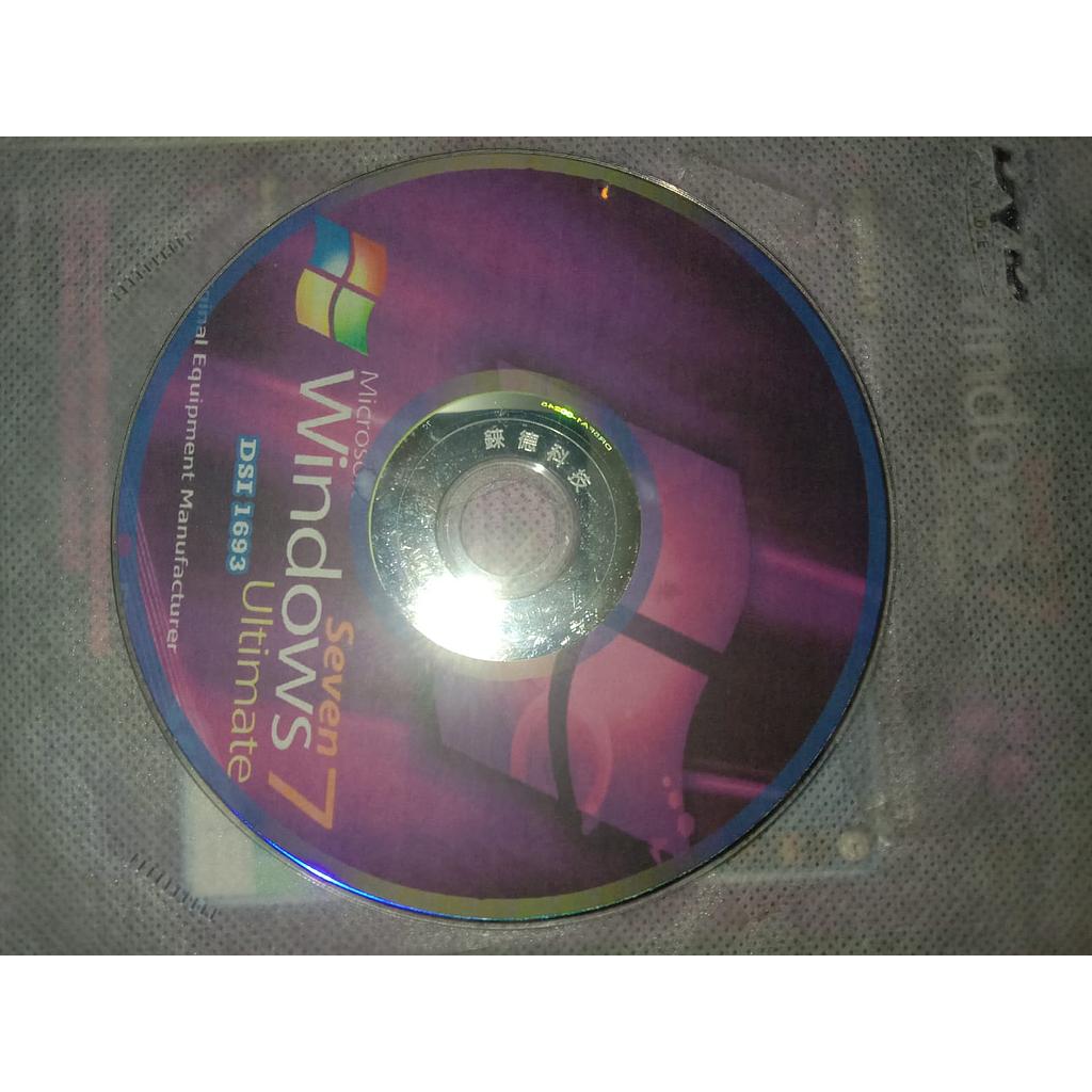 CD Microsft Windows, Seven 7 Ultimate 