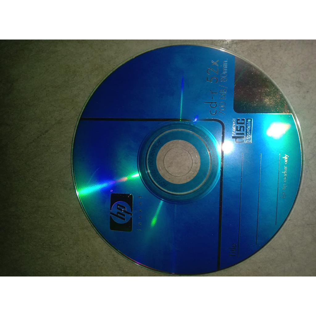 CD HP Cd-r 52X, 700MB / 80 min