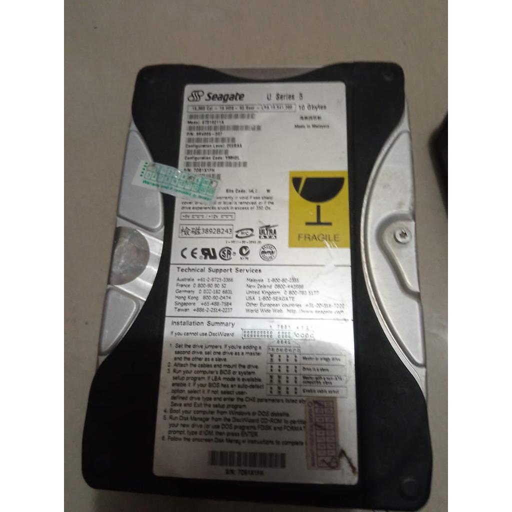 Hardisk 10GB, Seagate U Series 5, Model ST310211A