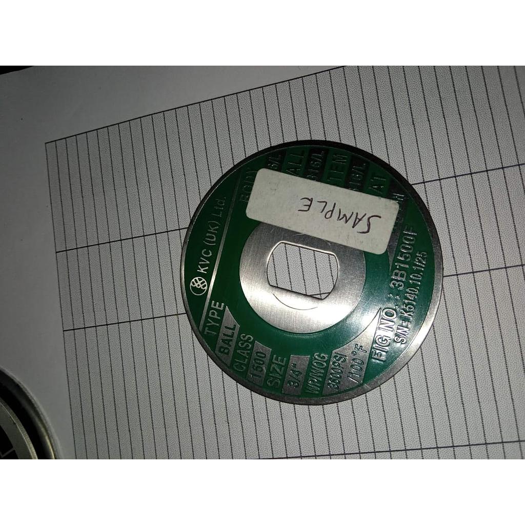 Nametag Controller, Pressure Setting Sample KVC Nametag 