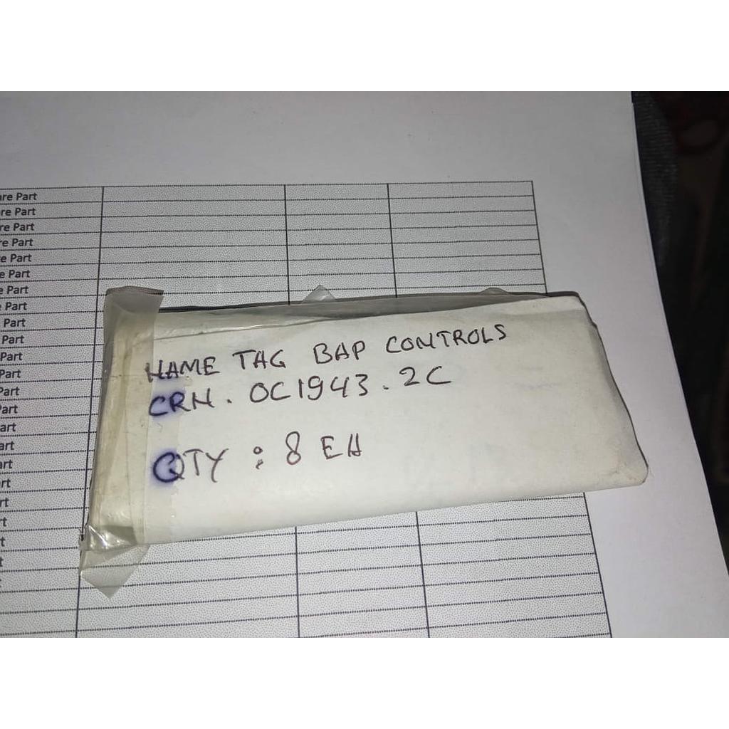 Nametag BAP Controls, CRN OC1943.2C