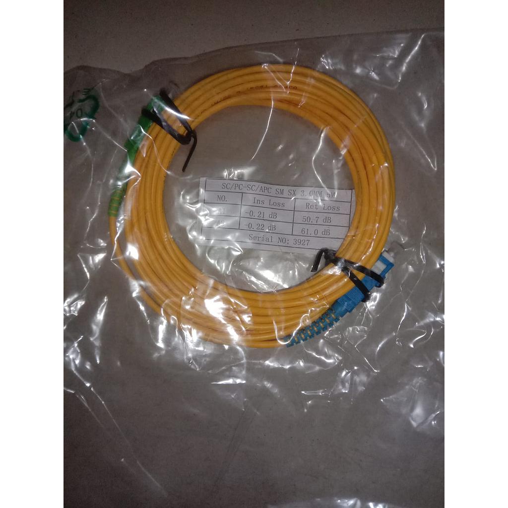 Kabel SC/PC-SC/APC SM SX3.0MM 5M