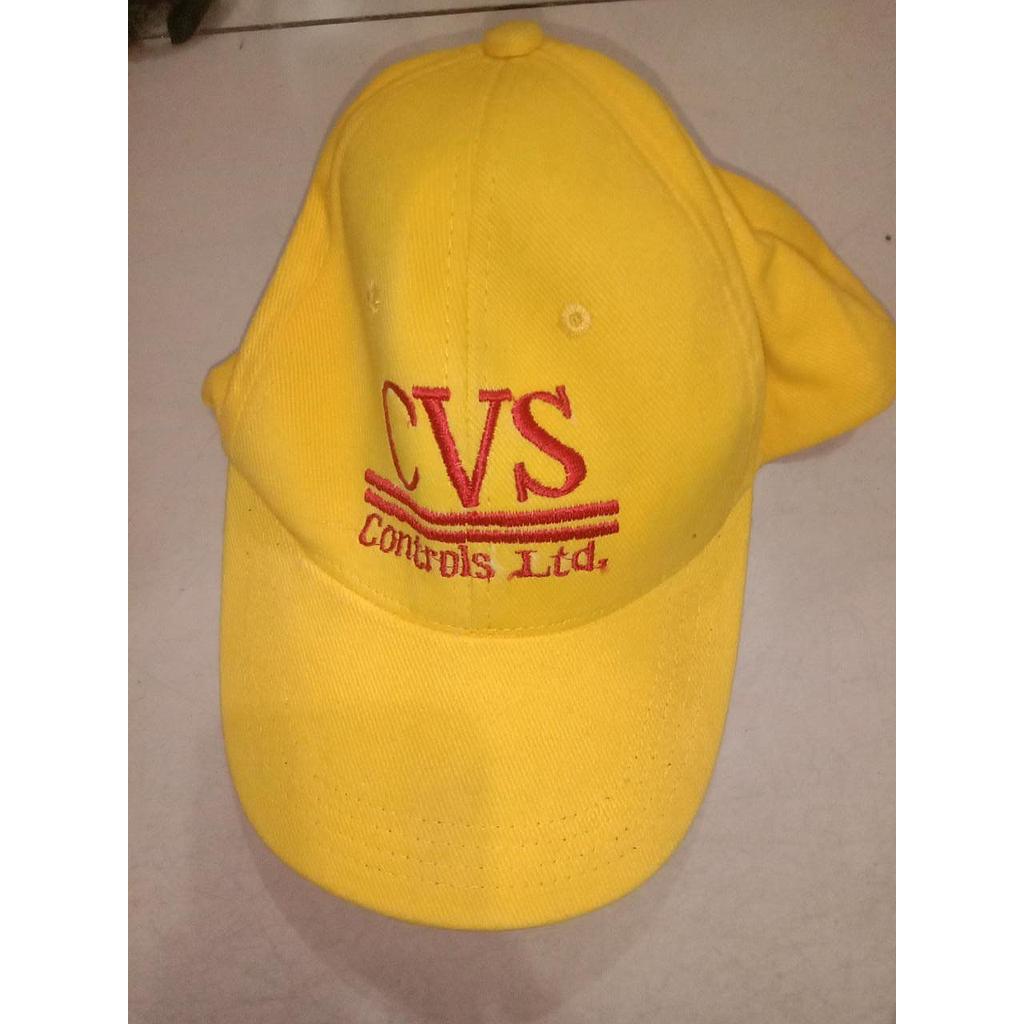 Topi CVS Control Ltd Bordir Kuning 