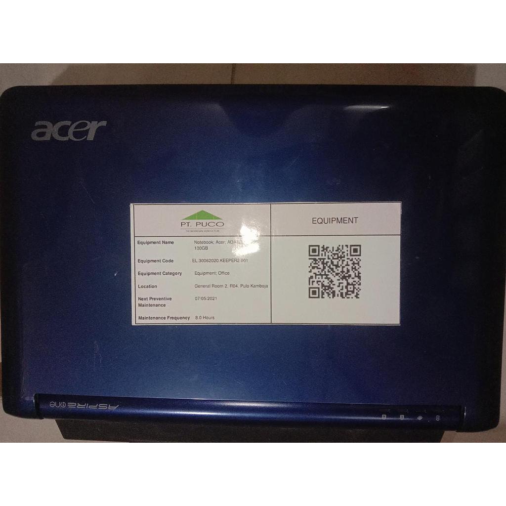 Notebook Acer, Model No. ZGS