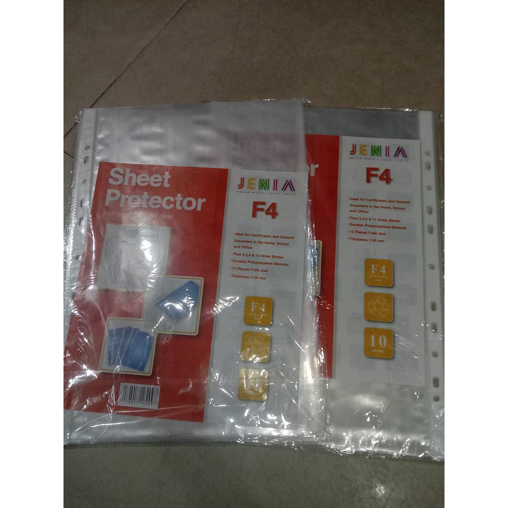 Sheet Protector F4, Brand Jenia 