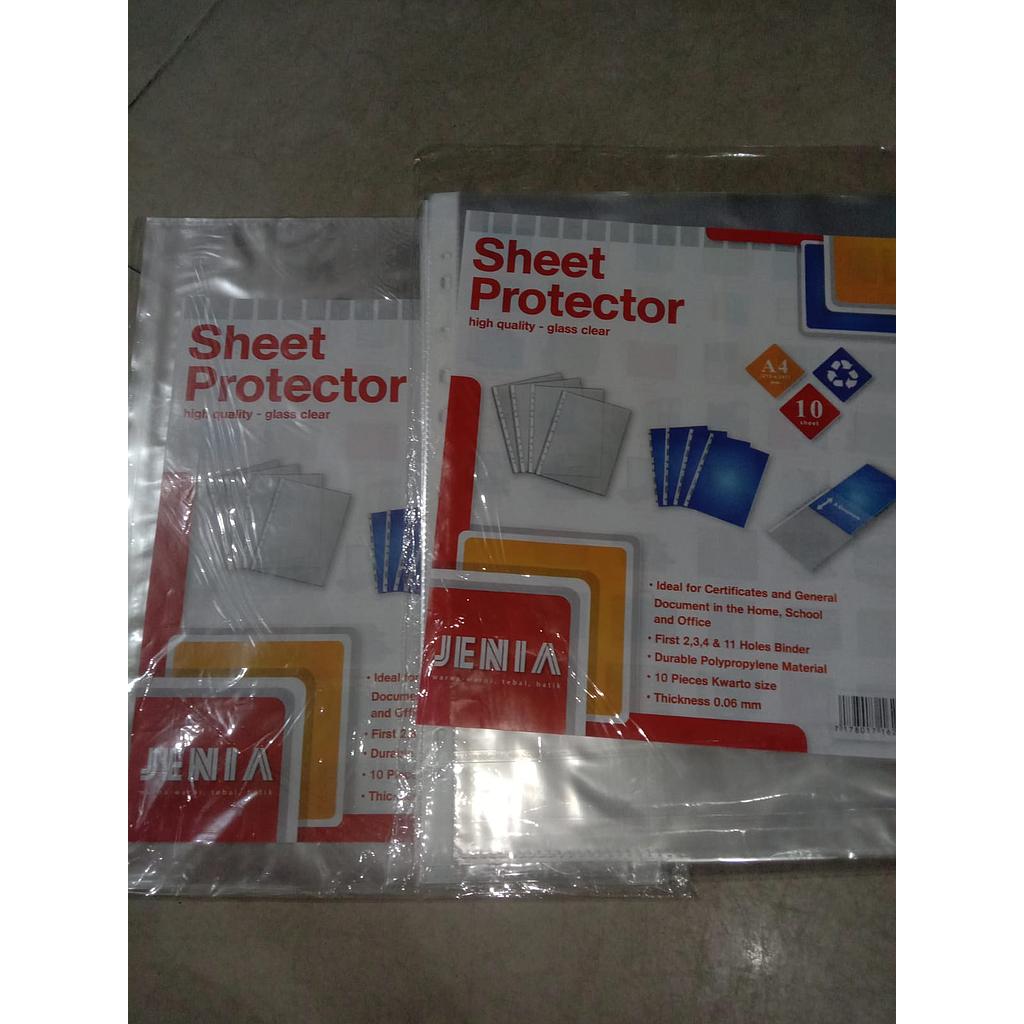 Sheet Protector A4, Brand Jenia 