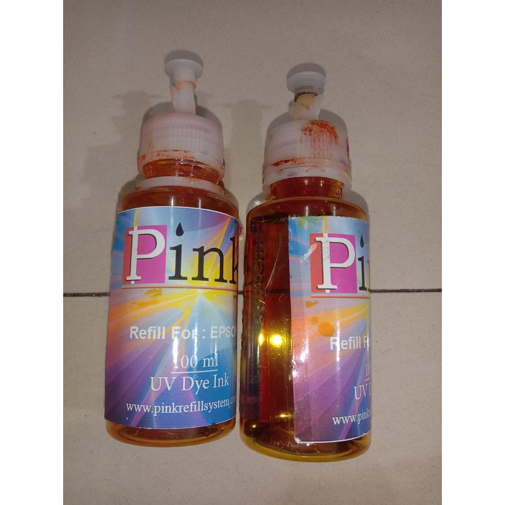 Tinta Printer Brand Pink Refill For Epson, Warna Yellow 
