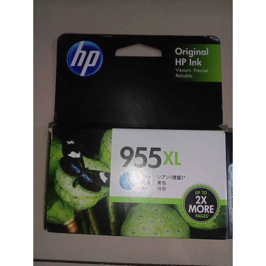 Original HP Ink 955XL, Warna Cyan 