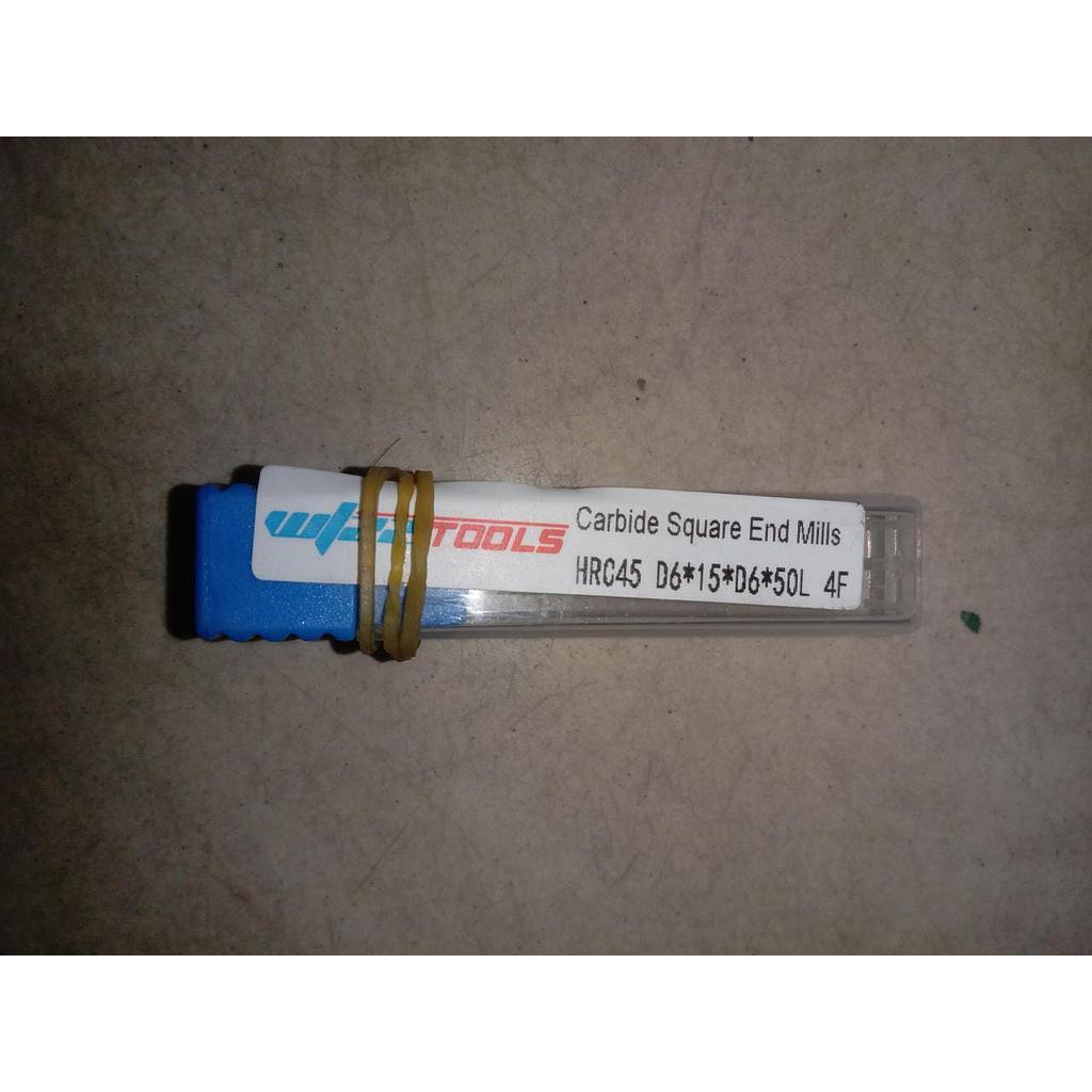 Endmill D6x15xD6x50L 4F HRC45 
