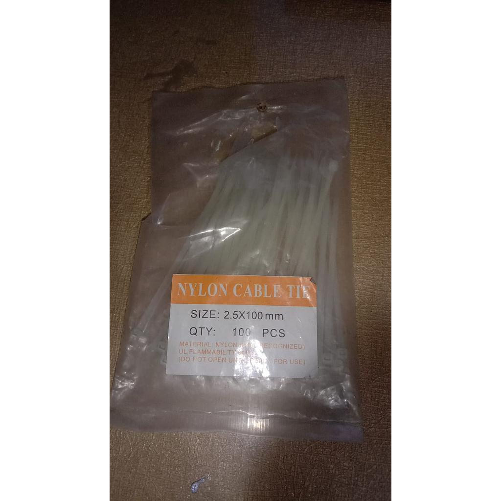 Nylon Kabel Ties 2,5x100mm