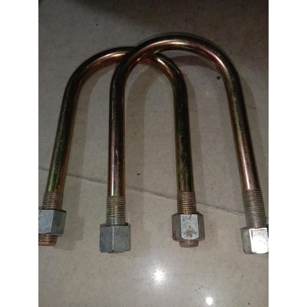U Bolt 2" Diameter 11mm Galvanis 