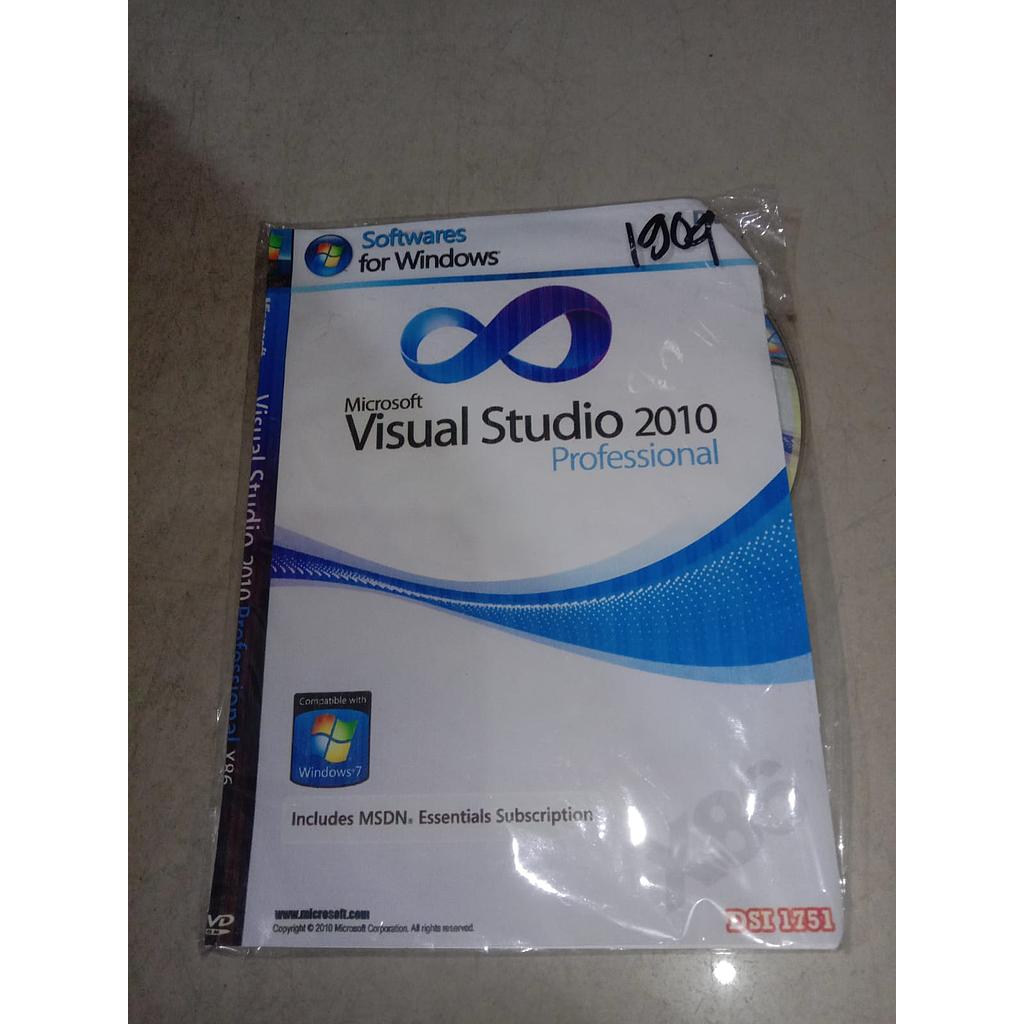 CD Microsoft Visual Studio 2010 Profesional 