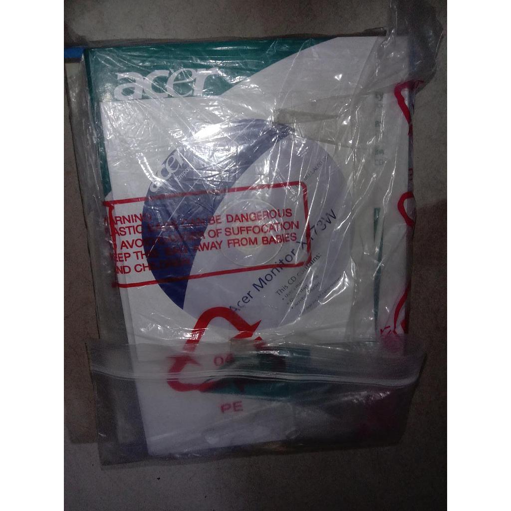 Manual Book Acer Monitor X173W