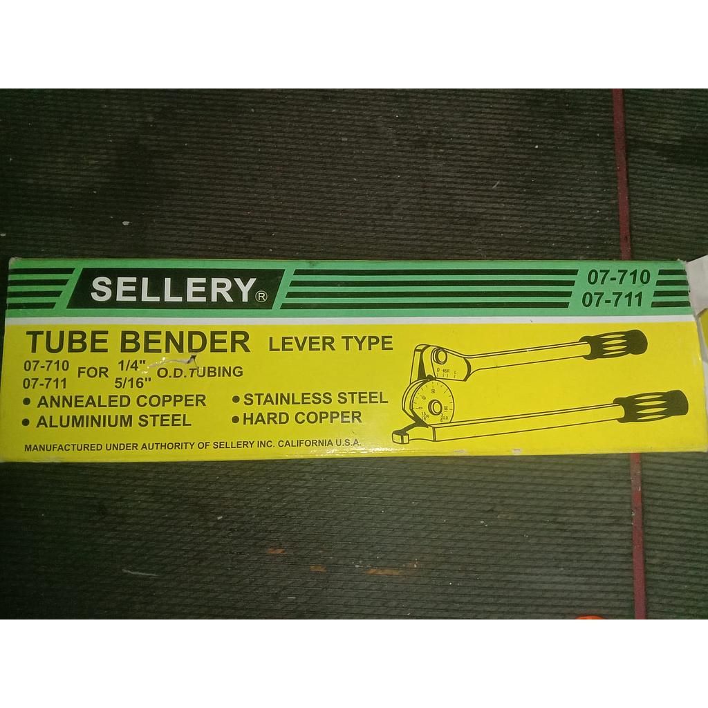 Tube Bender 1/4" OD Tubing, Brand Sellery 