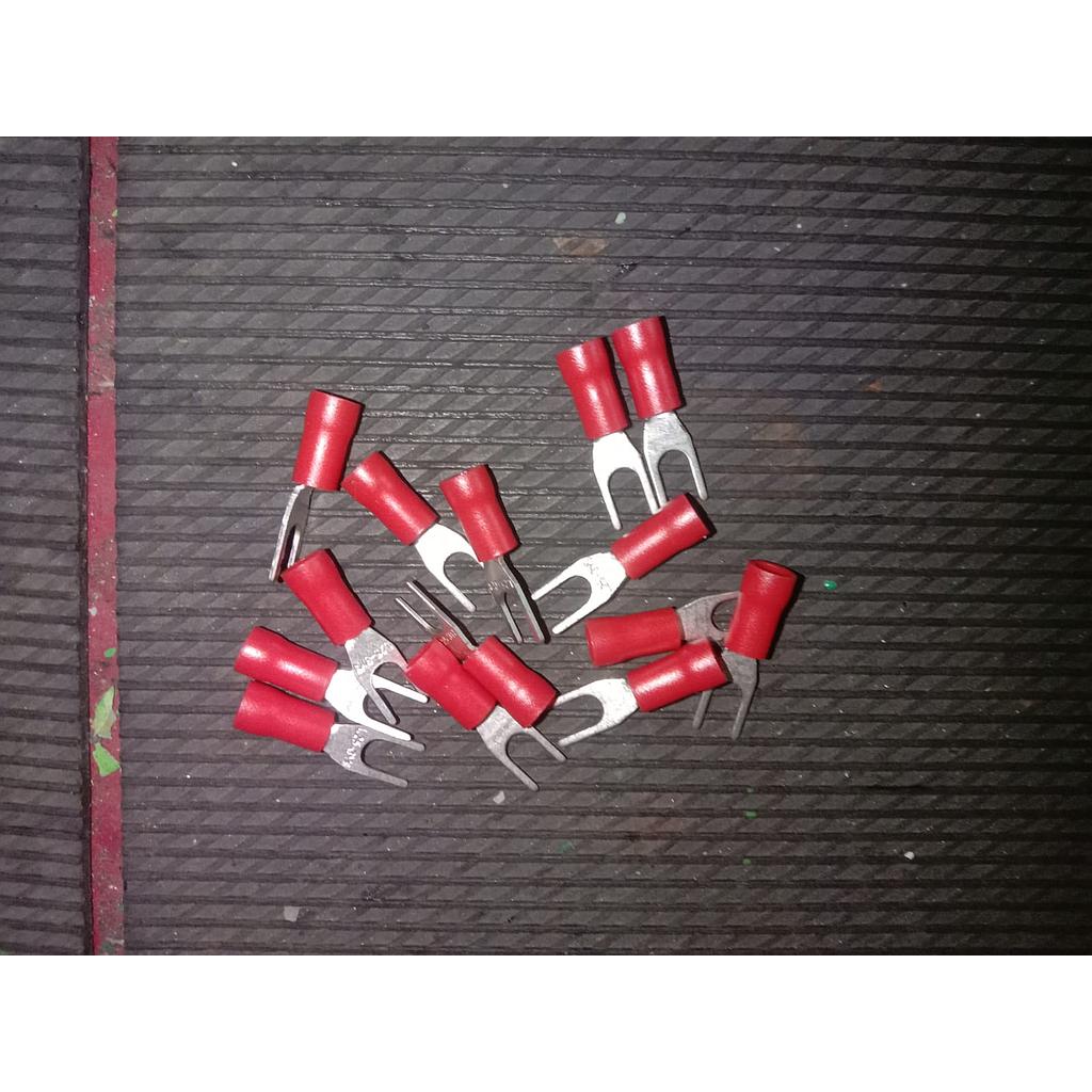 Skun Kabel Warna Merah 