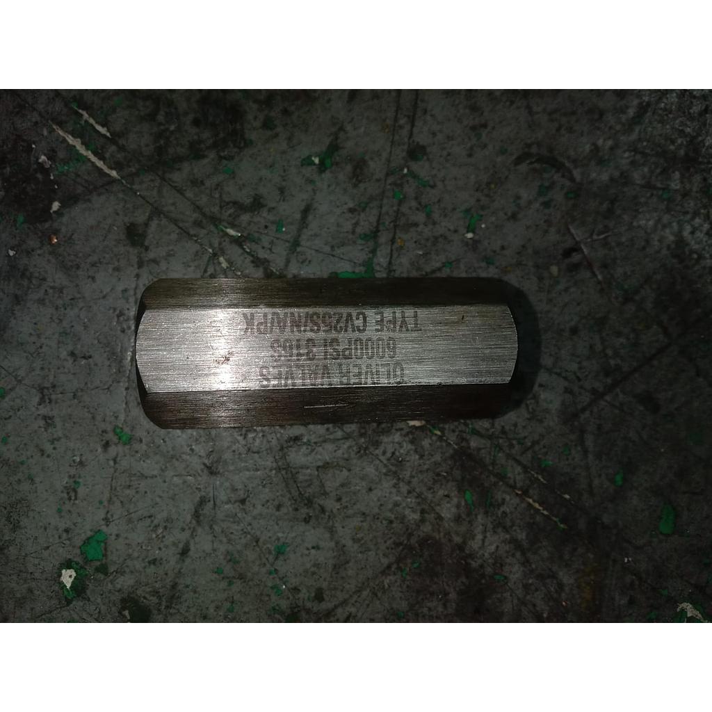Check Valve 1/4 NPT Female, 6000 PSI