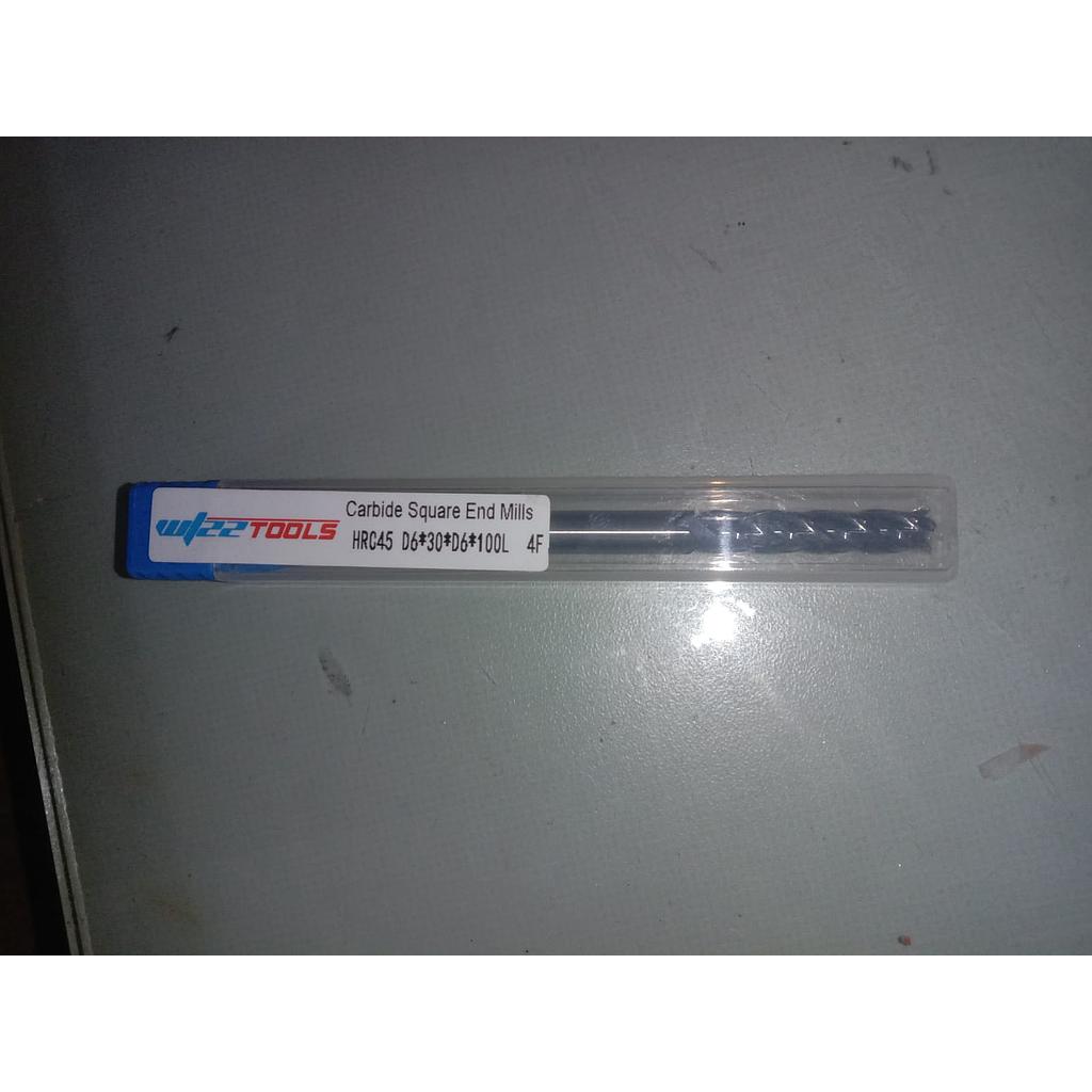 Endmill HRC45 D6x30xD6x100L 4F