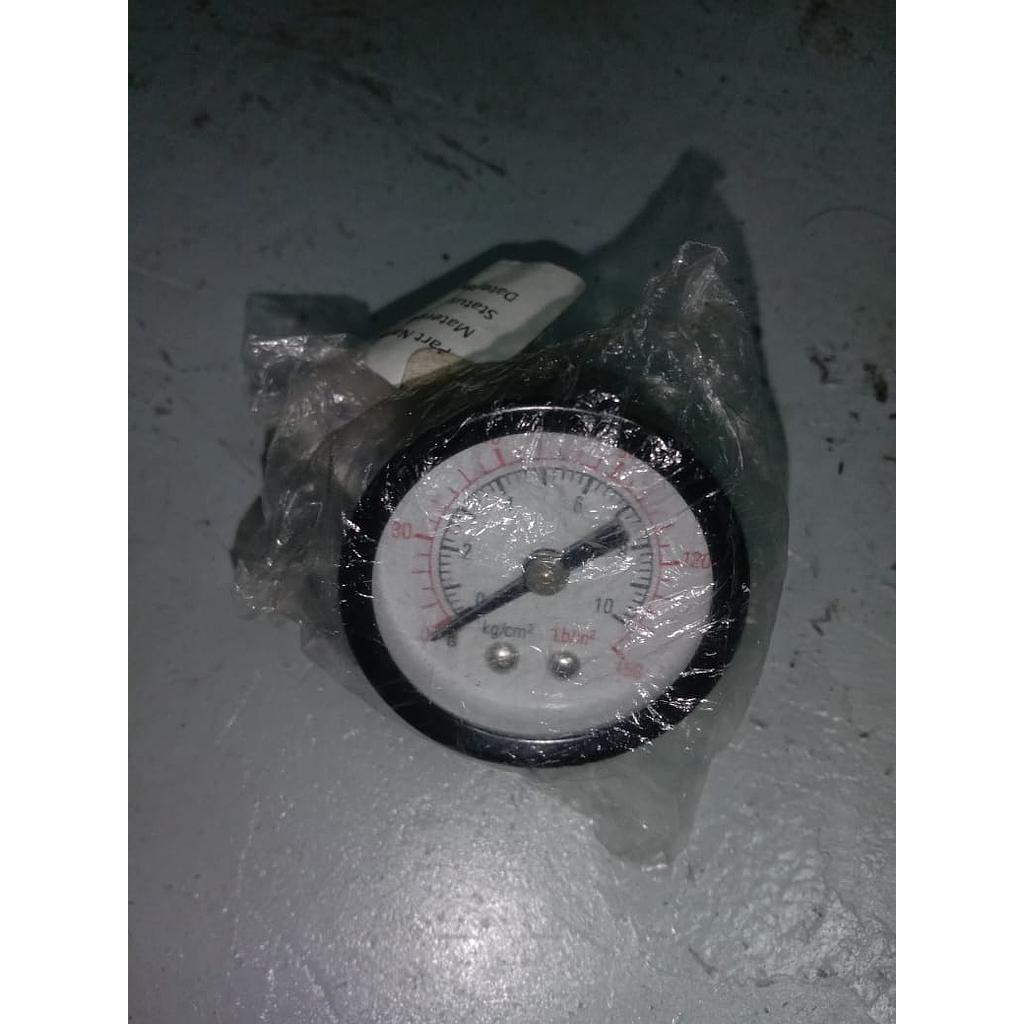 Pressure Gauge 10 Kg/cm2, Dial 1 1/2", 1/8 NPT, Plastik Case, Back Connection