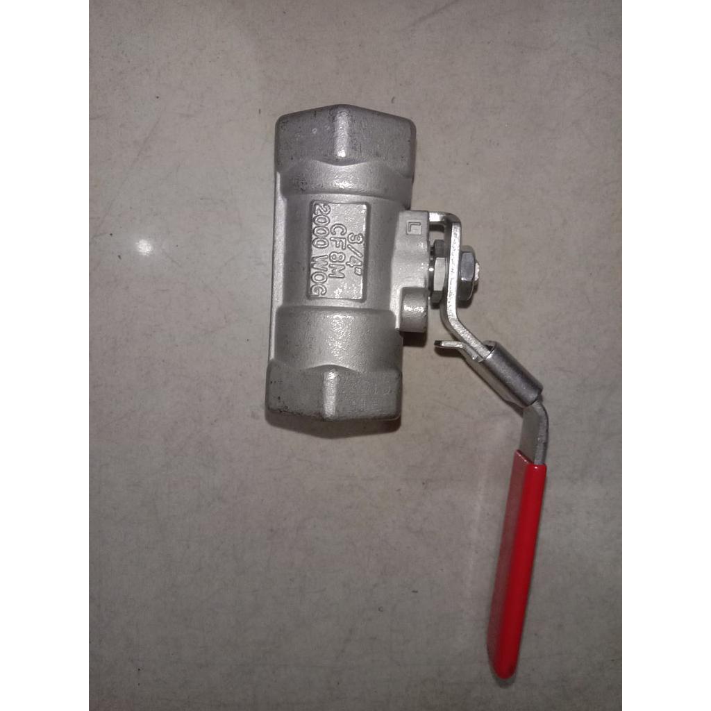 Ball Valve 3/4" CF8M 2000 WOC